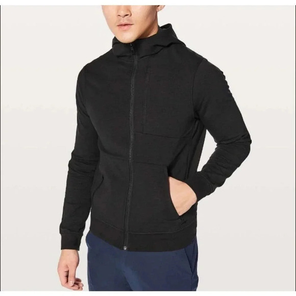 Lululemon green City Sweat Full Zip Hoodie Size M - Picture 1 of 6